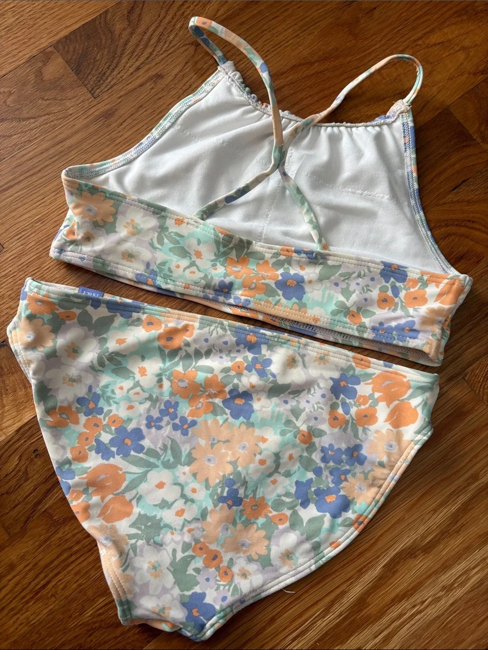 abercrombie kids floral, Peach, Lavender & Mint Floral Bikini Set